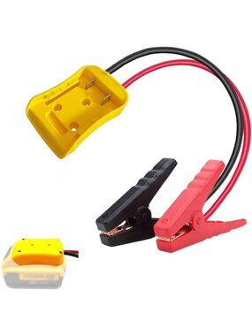 Portable 8AWG Jumper Cables with Adapter for 20V Battery - Car Jump Starter Tool